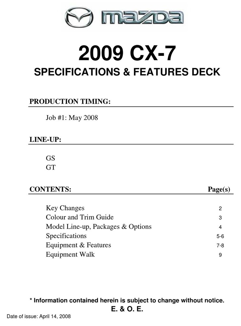 Mazda 2009 CX-7 User manual