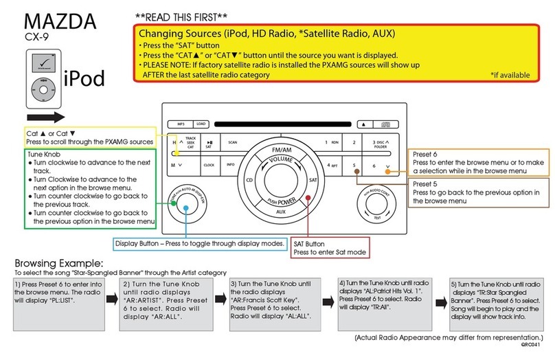 Mazda CX-9 Audio guide