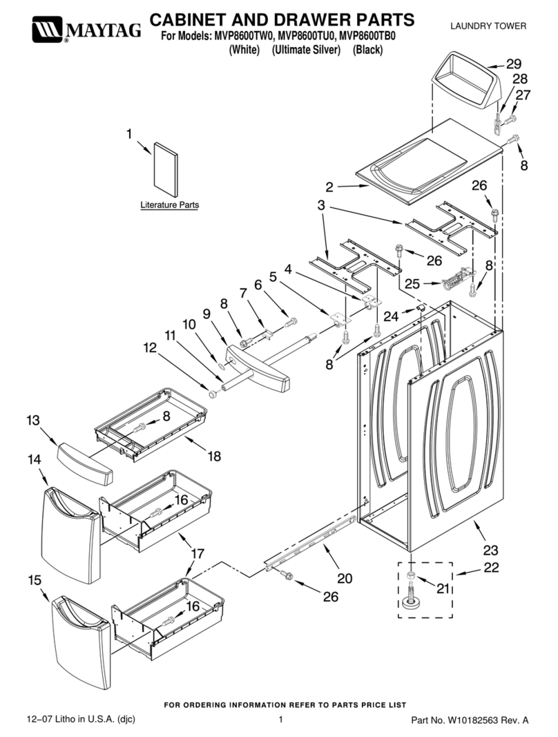 Maytag MVP8600TB0 User manual
