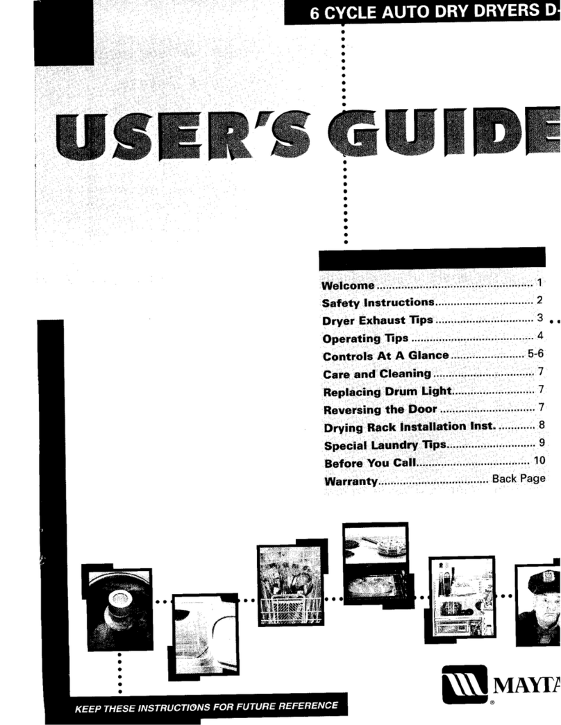 Maytag MD491 user guide