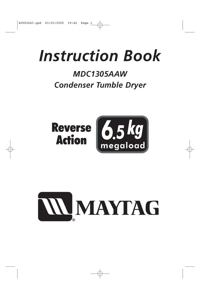 Maytag MDC1305AAW User manual