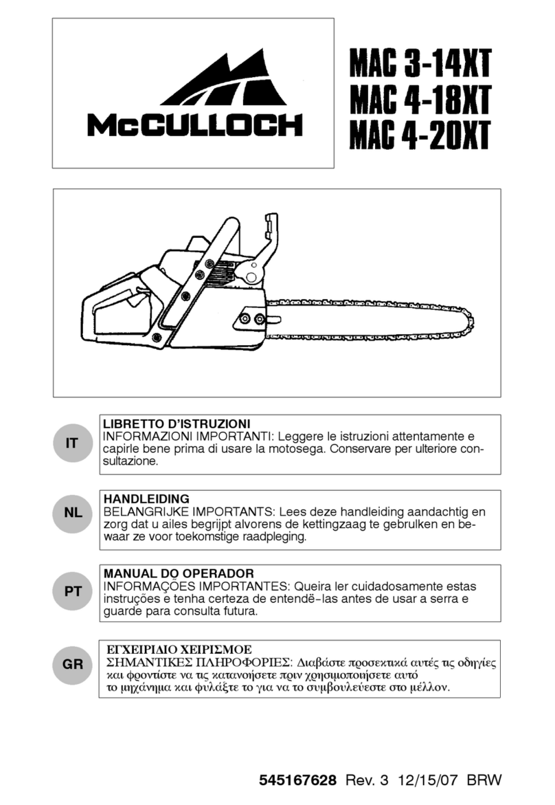 McCulloch MAC 3-14XT User manual McCulloch MAC 3-14XT User manual