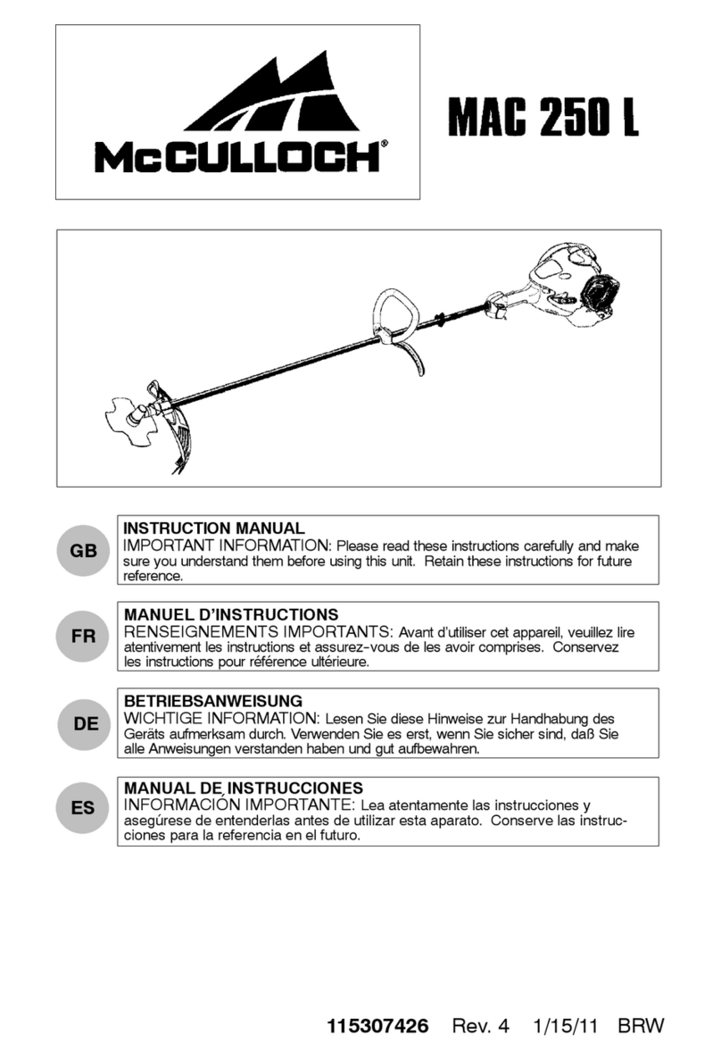 McCulloch MAC 250 L Mounting instructions