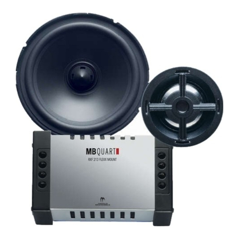 MB QUART RVF 210 installation manual