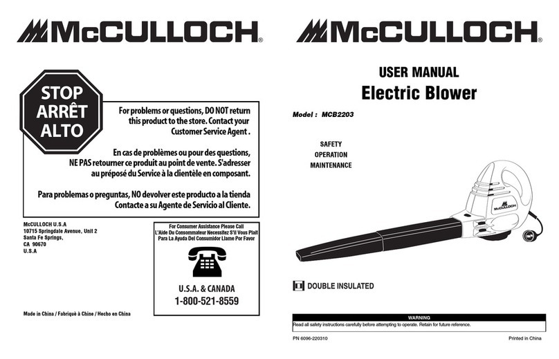 McCulloch MCB2203 User manual
