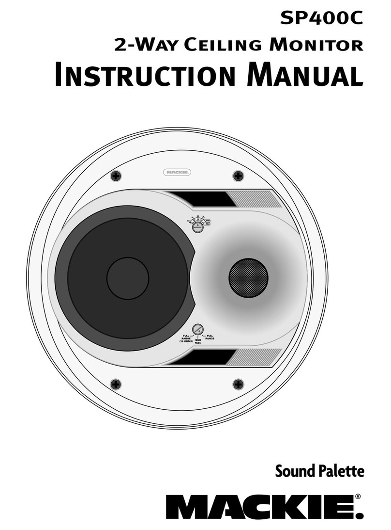 Mackie SP400C instruction manual