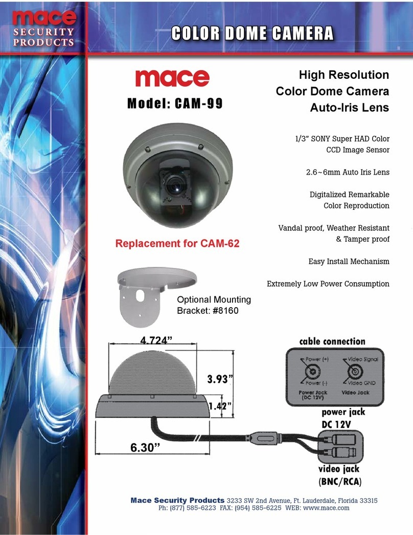 Mace CAM-99 User manual