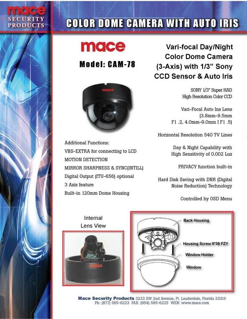 Mace CAM-78 User manual
