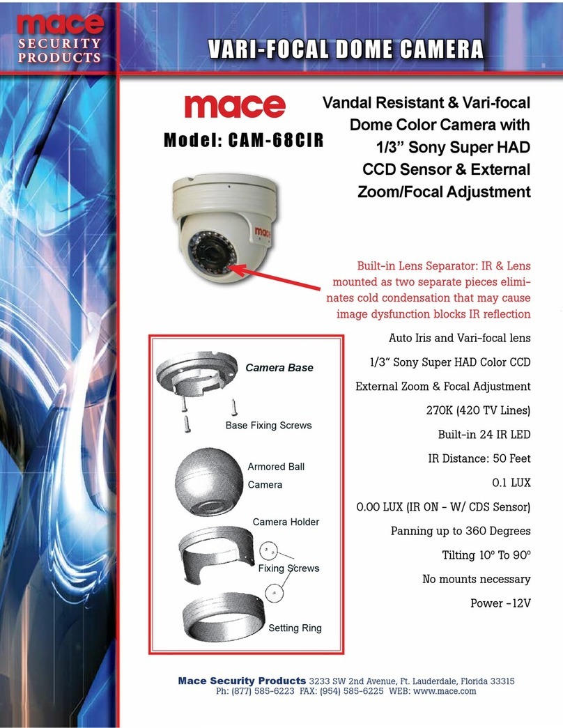 Mace CAM-68CIR User manual