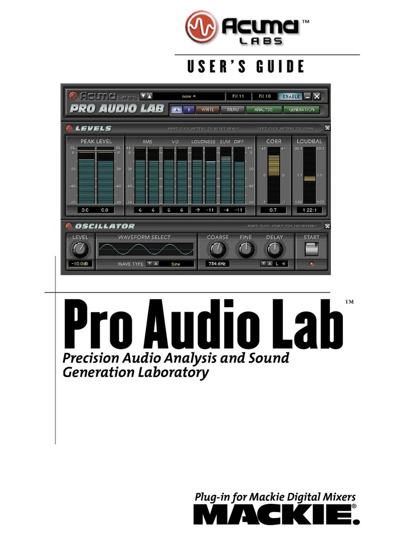 Acuma Labs Pro Audio Lab user guide