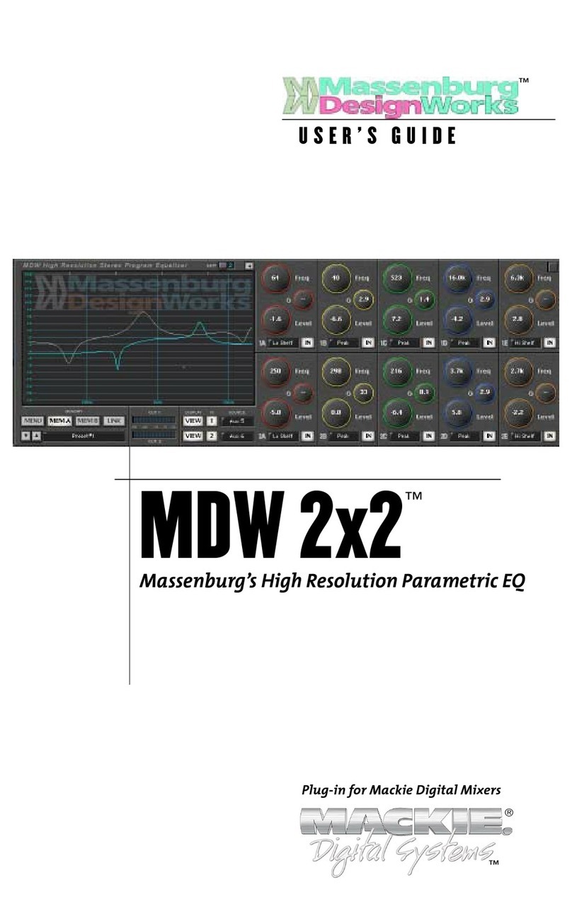 Massenburg Design Works MDW 2x2 user guide