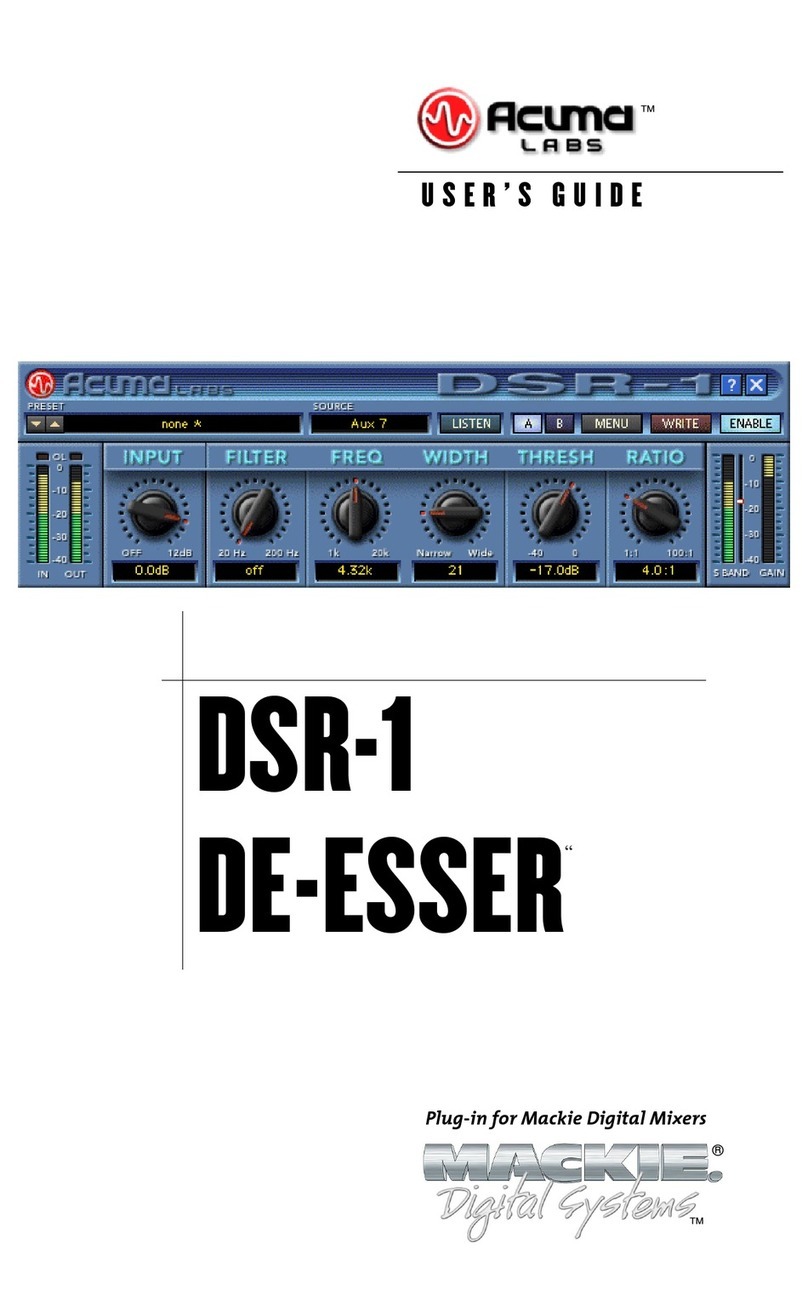 Acuma Labs De-Esser user guide