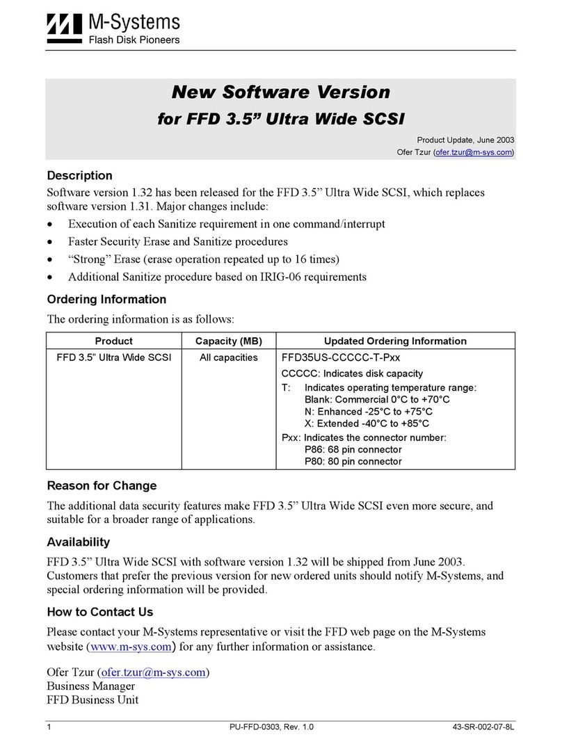 M-Systems Flash Disk Pioneers PU-FFD-0303 user manual