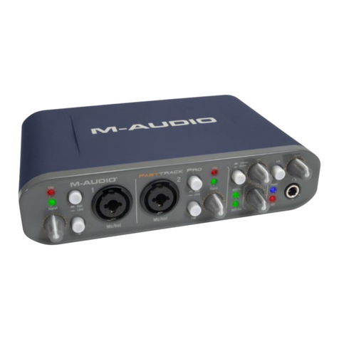 M-Audio Fast Track Pro 4 x 4 Mobile USB Audio/MIDI Interface with... User manual
