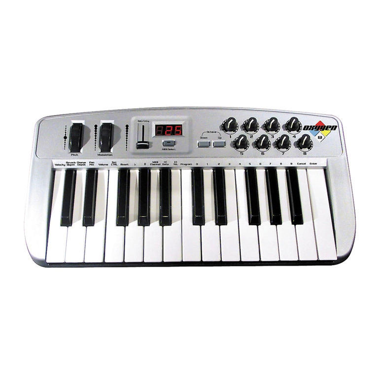 M-Audio OXYGEN 8 user guide
