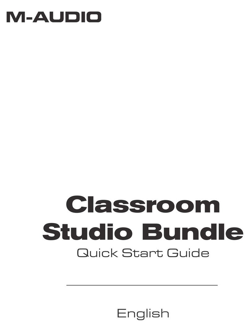 M-Audio Recording Equipment User manual
