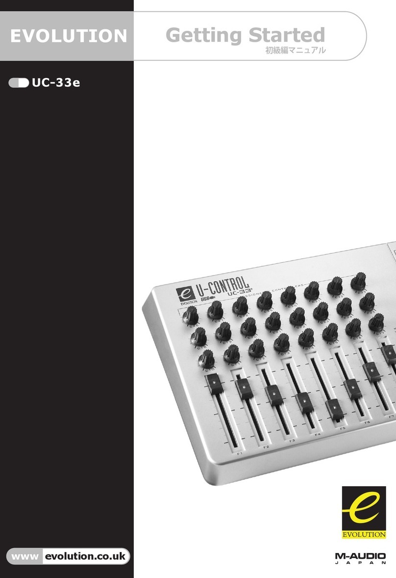 M-Audio Evolution UC-33e User manual
