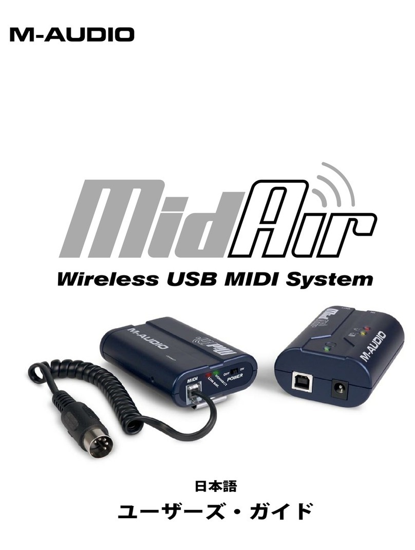 M-Audio MIDI MidAir User manual