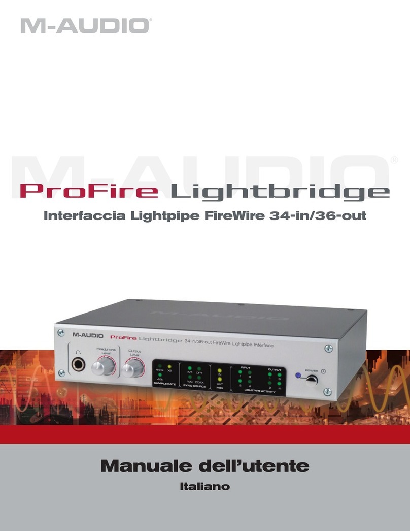 M-Audio ProFire Lightbridge Manuale dell'utente