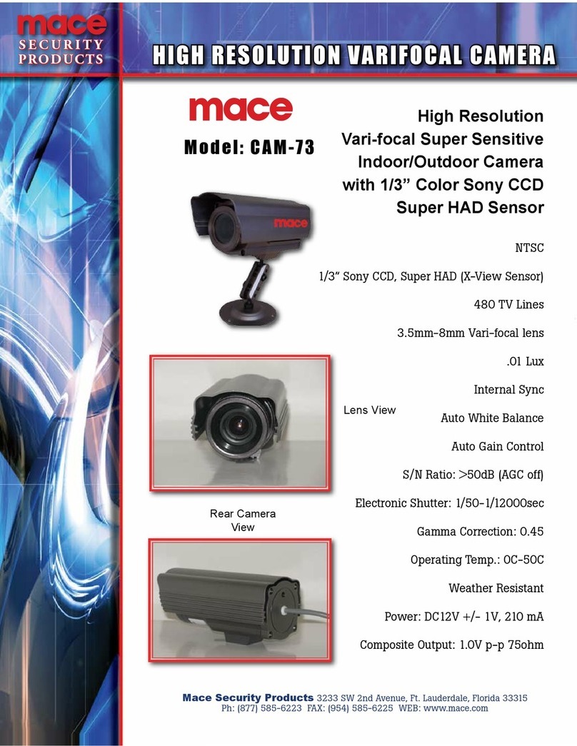Mace CAM-73 Specification sheet