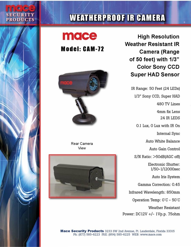 Mace CAM-72 Specification sheet