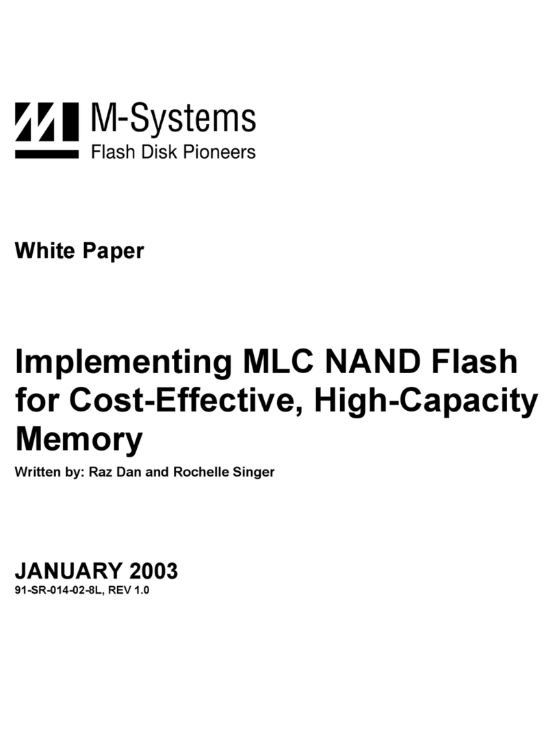 M-Systems Flash Disk Pioneers Flash Memory user manual