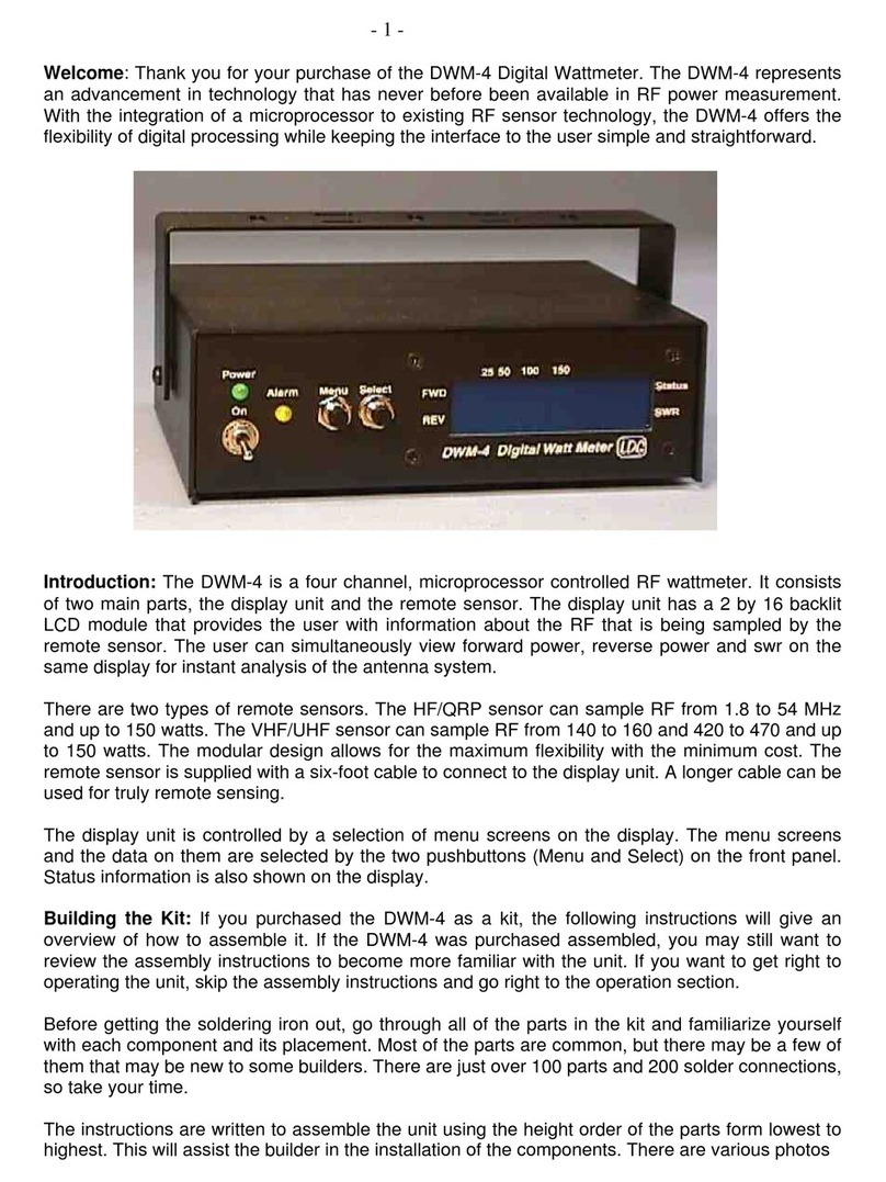Macsense Connectivity Digital Wattmeter DWM-4 User manual