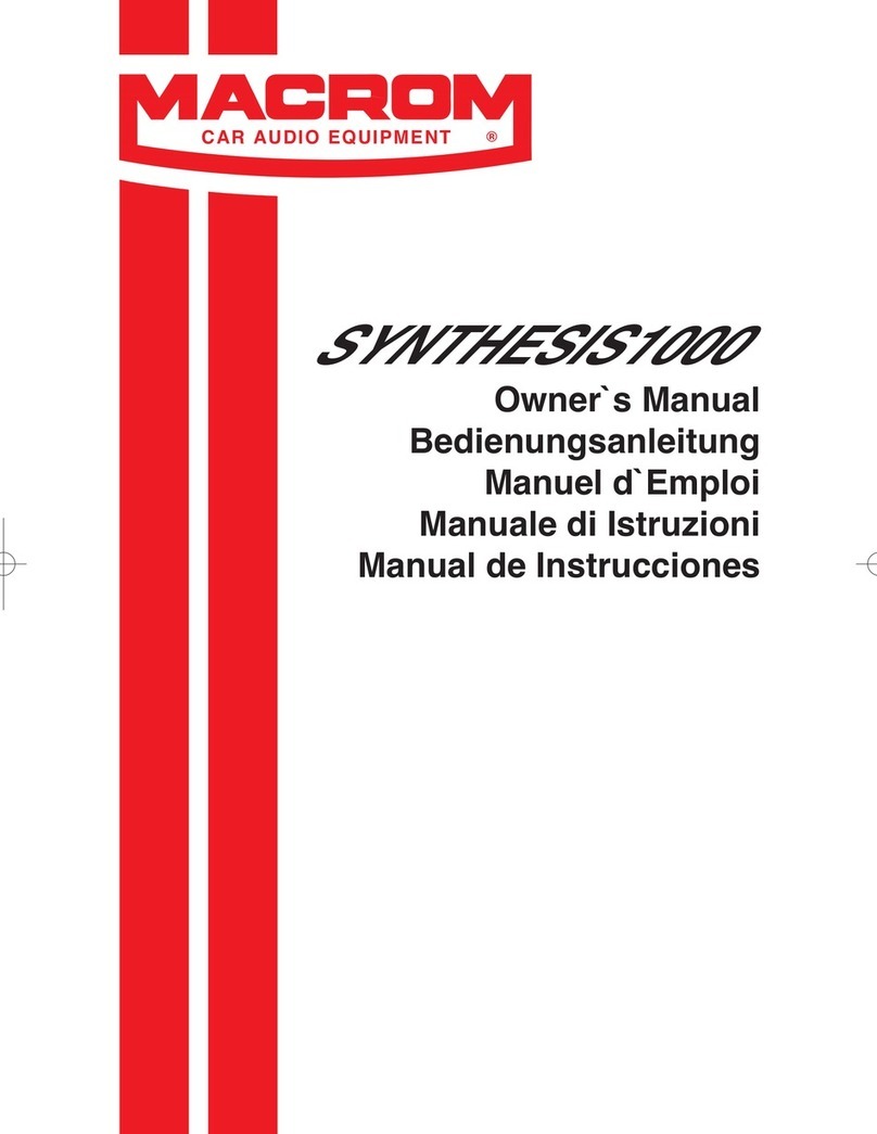 Macrom 1000 owner's manual