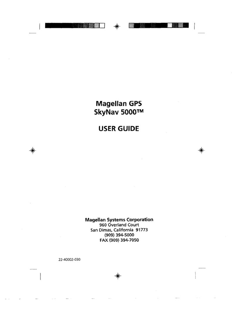 Magellan GPS Receiver SkyNav 5000 User manual