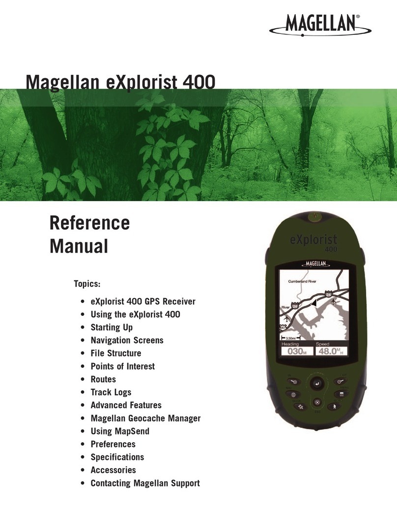 Magellan eXplorist 400 - Wilderness Bundle Reference manual