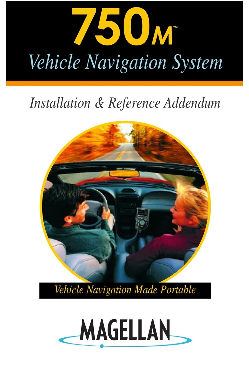 Magellan 750M Installation and operating manual