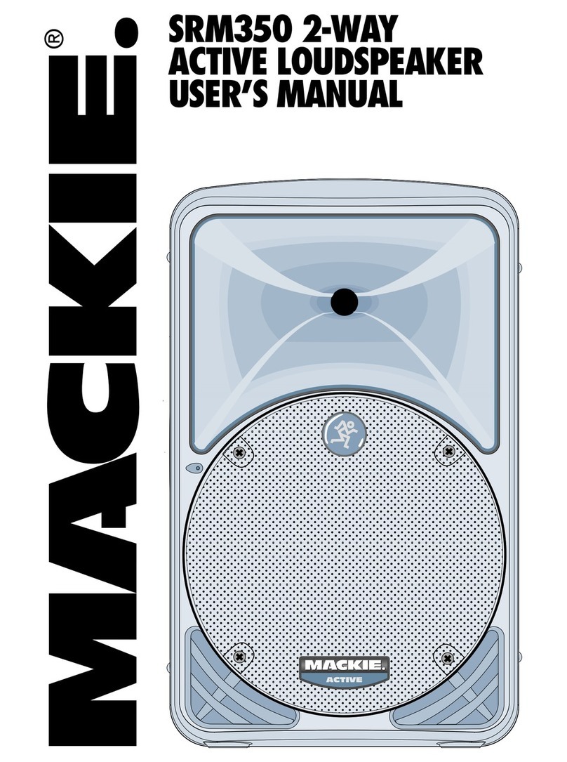 Mackie SRM350 2-WAY user manual