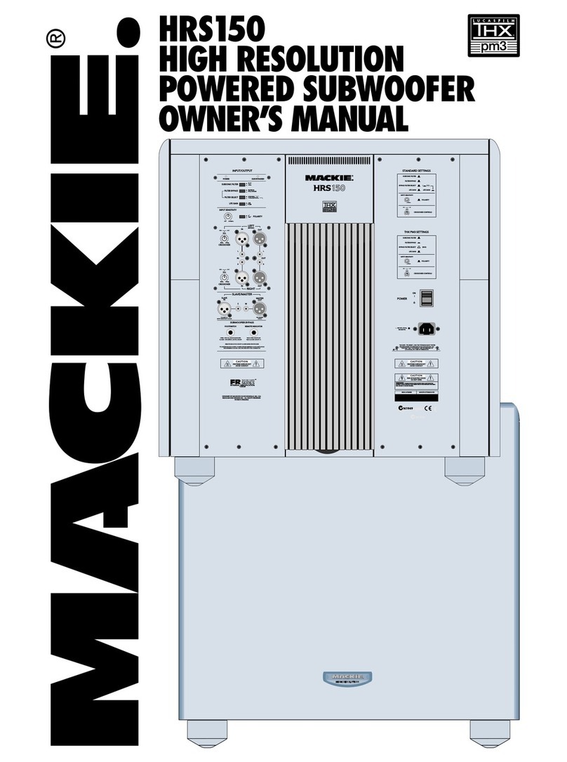 Mackie HRS150 User manual