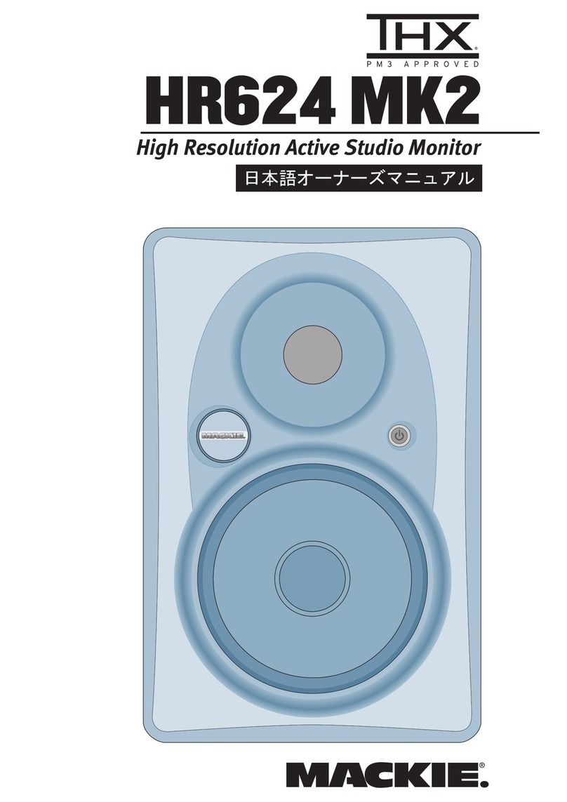 Mackie THX HR624 MK2 user manual