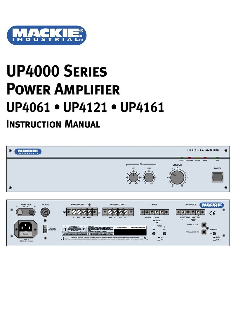 Mackie UP4061 instruction manual