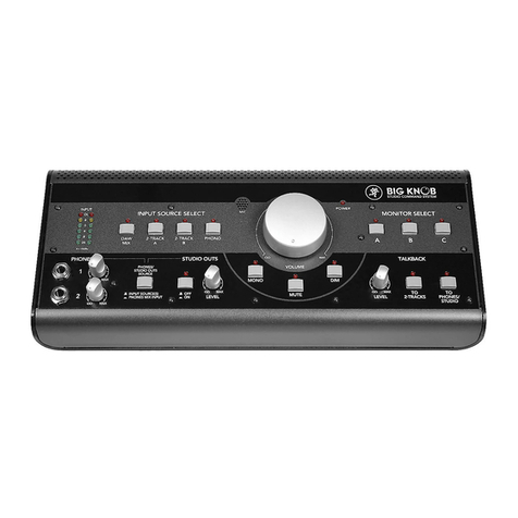 Mackie Big Knob Command Operation guide