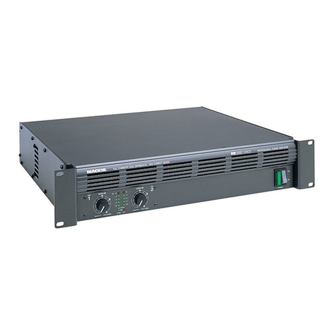 Mackie M-800 Owner's manual and warranty registration