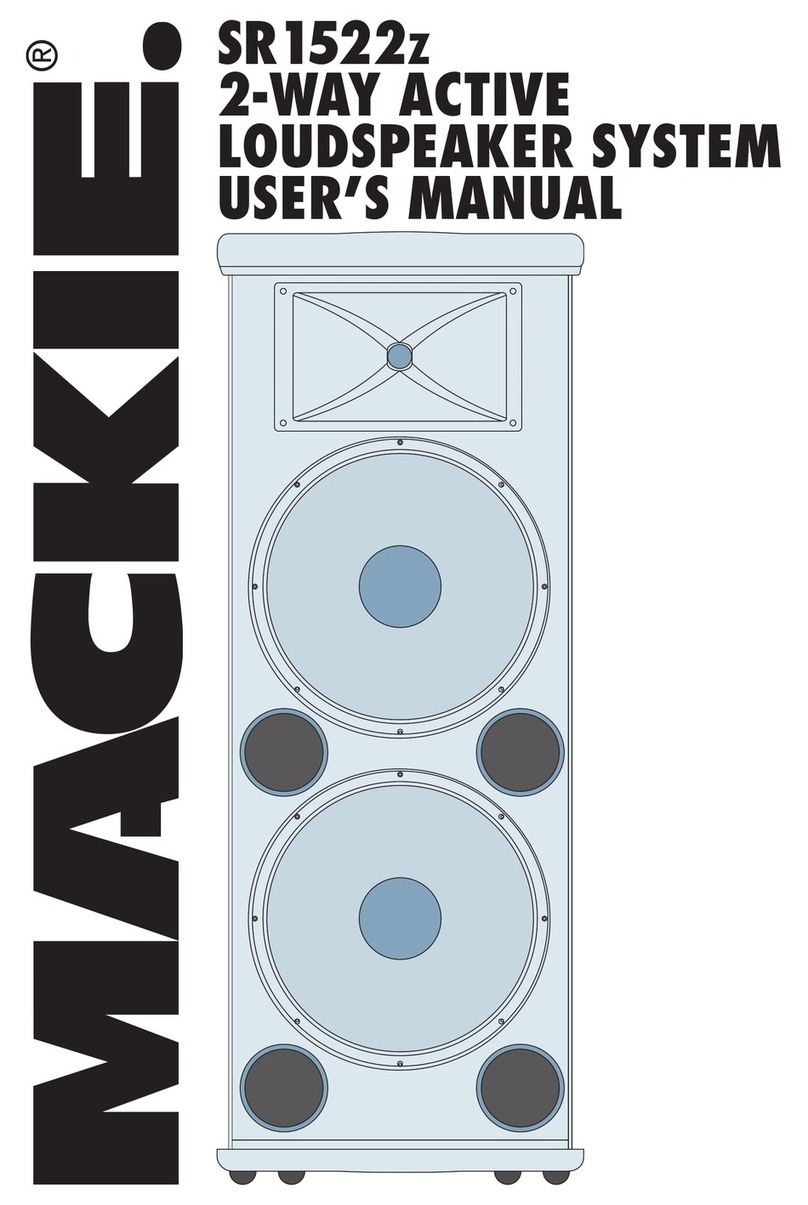 Mackie SR1522Z user manual