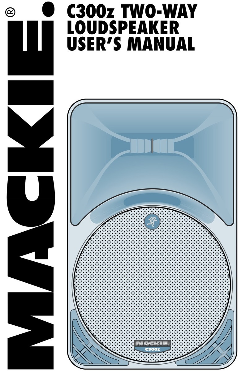 Mackie C300z user manual
