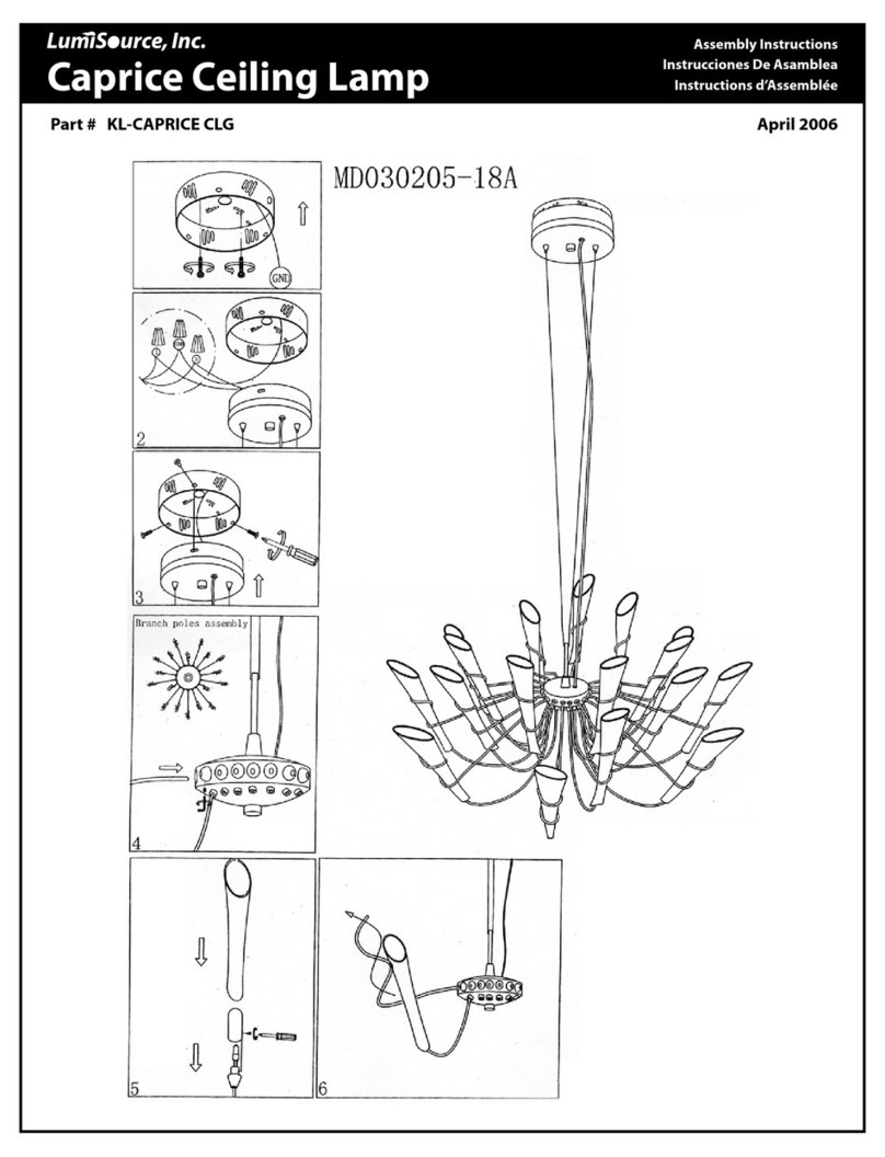 LumiSource MD030205-18A Caprice Assembly instructions