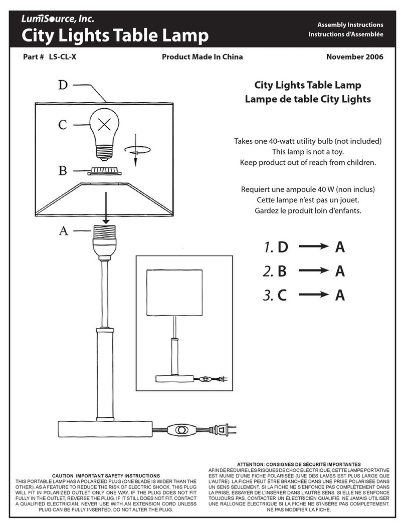 LumiSource LS-CL-X Assembling instructions