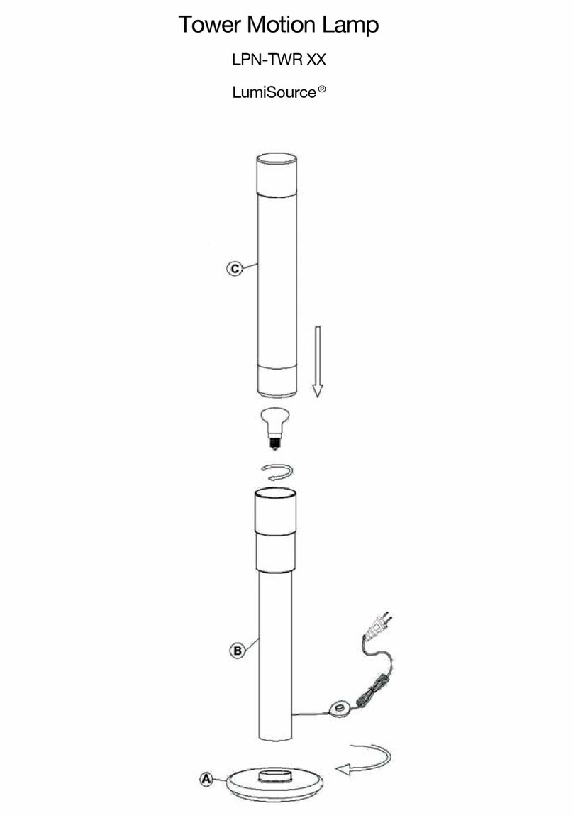 LumiSource LPN-TWRXX Installation guide LumiSource LPN-TWRXX Installation guide