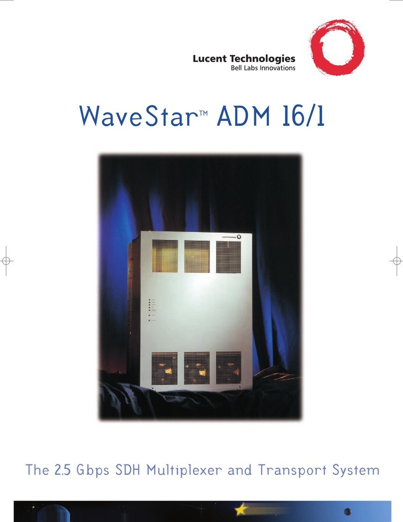 Lucent Technologies Multiplexer and Transport System ADM 16/1 Brochure & specs
