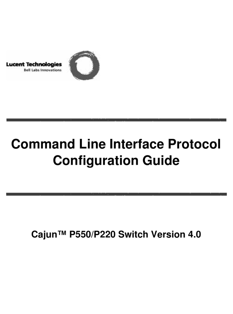 Lucent Technologies Cajun P550 Guide User manual Lucent Technologies Cajun P550 Guide User manual