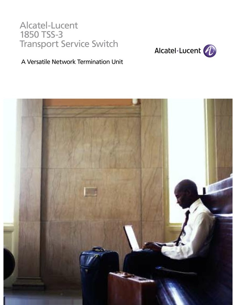Alcatel-Lucent 1850 TSS-3 User manual