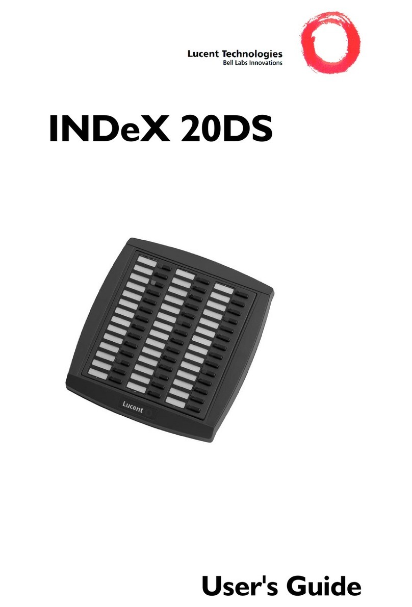 Lucent Technologies INDeX 20DS Turret User manual