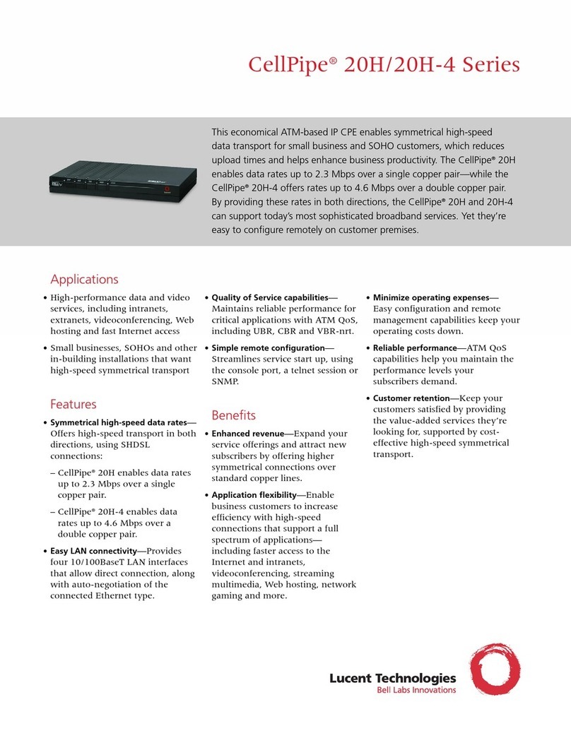 Lucent Technologies 20H Specifications