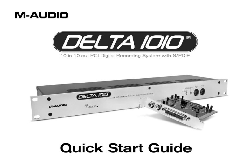 M-Audio DVR quick start guide