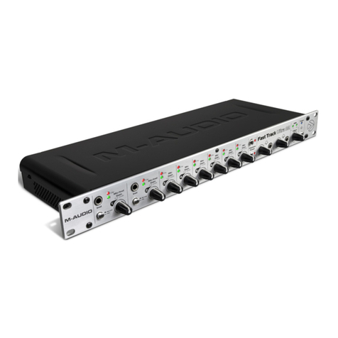 M-Audio Rack-mountable 8 x 8 USB 2.0 Interface with MX Core DSP Technology... Benutzerhandbuch