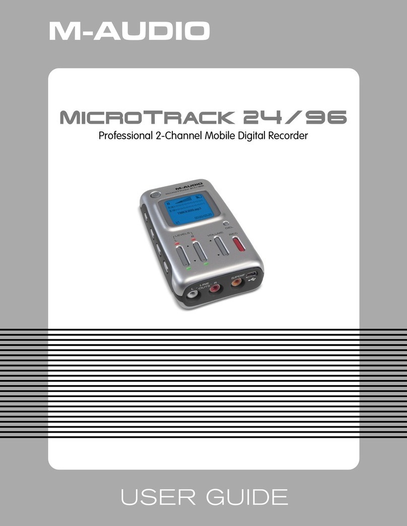 M-Audio MICROTRACK 24 user guide
